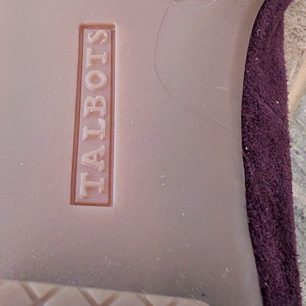 Talbots Rich Purple Suede Loafers - Picture 6 of 10